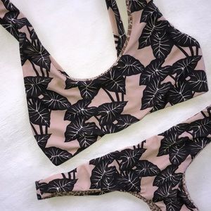 ACACIA SWIMWEAR SET IN BLACK ELEPHANT